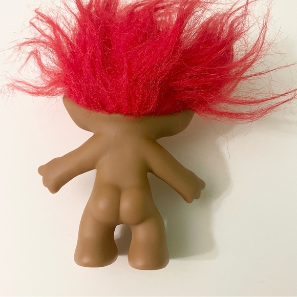 Ace Novelty Troll Doll with Red Hair Jewel and Pink Outfit - Picture 15 of 16